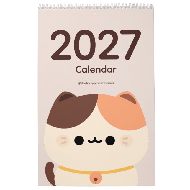 Calendário de Gatos 2027 (Capa)
