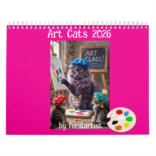 Calendário de Gatos Artísticos (Capa)