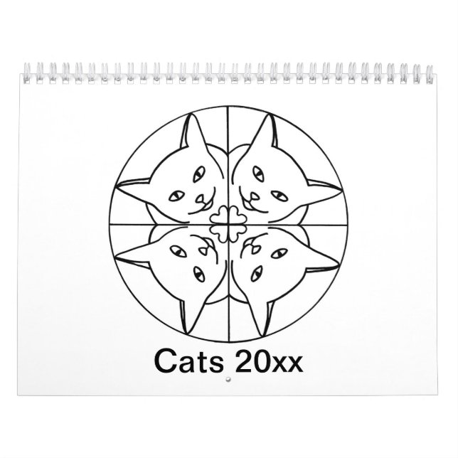 Calendário de Gatos Artísticos (Capa)