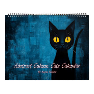 Calendário de Gatos Cubismo Abstrato
