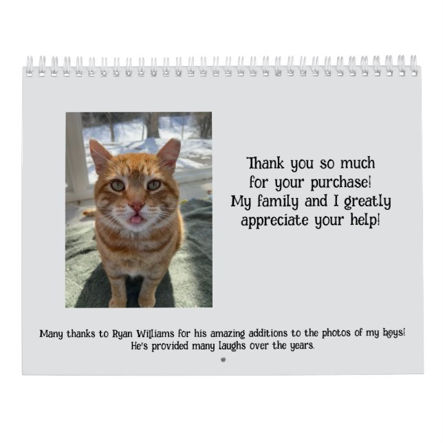 Calendário de Gatos de Kellye (Verso)