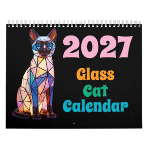 Calendário de Gatos de Vidro 2027