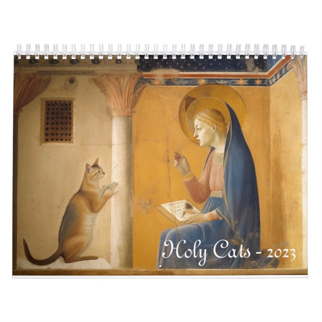 Calendário de Gatos e Santos Sagrados (Capa)