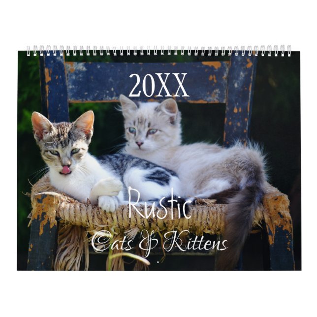 Calendário de Gatos & Gatinhos Rústicos HAMbyWG (Capa)
