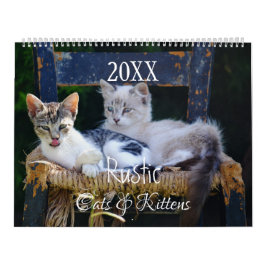 Calendário de Gatos & Gatinhos Rústicos HAMbyWG