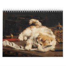 Calendário de Gatos na Arte Clássica