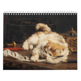 Calendário de Gatos na Arte Clássica