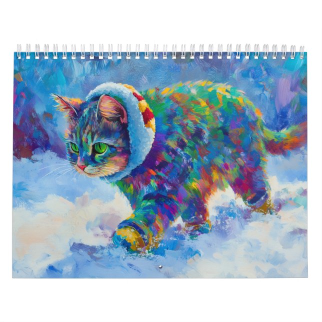 Calendário de Gatos Paws & Whiskers 2026 (Capa)