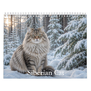 Calendário de Gatos Siberianos