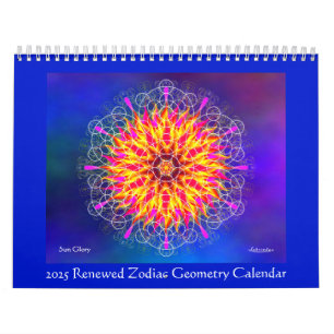 Calendário de Geometria Zodiac Renovado 2025