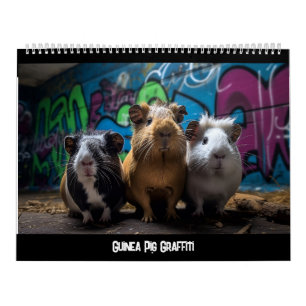 Calendário de Grafite de Suíno Guiné