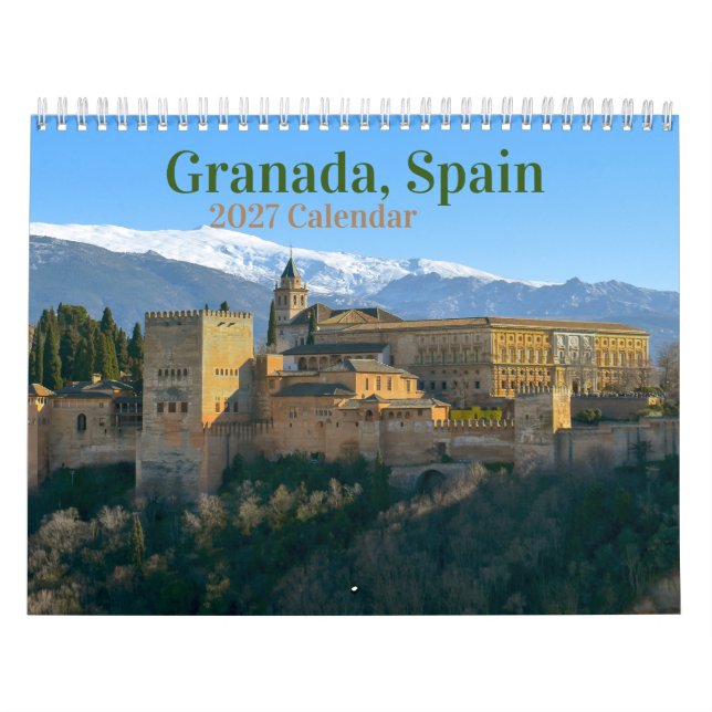 Calendário de Granada, Espanha 2026 (Capa)