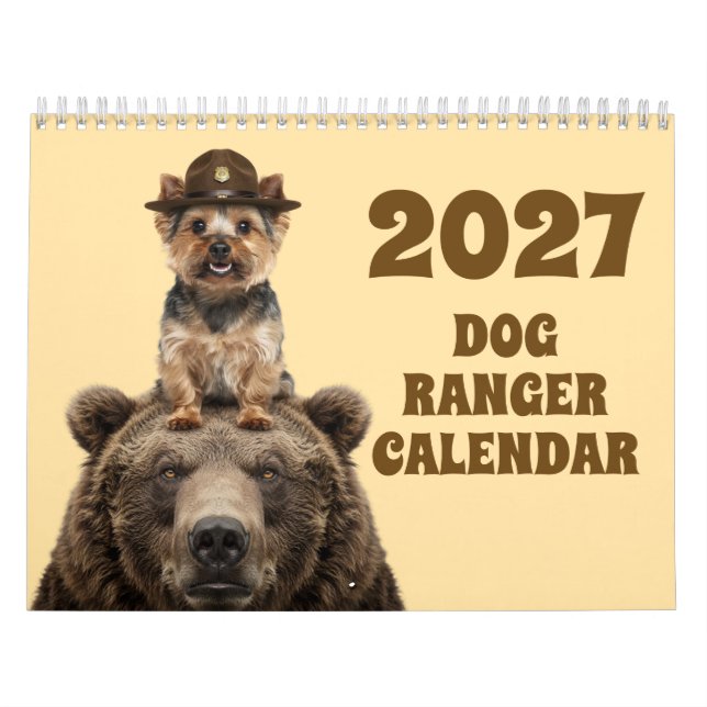 Calendário de Guarda Florestal de Parque Canines 2 (Capa)