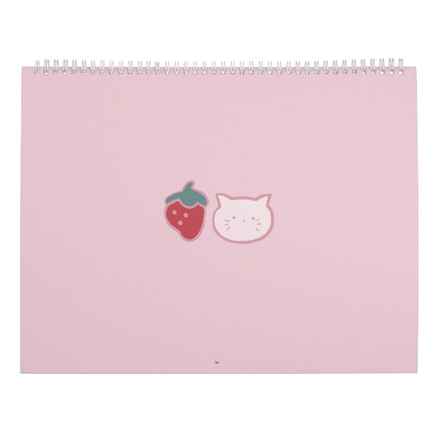 Calendário de Guloseimas Kawaii 2025 - Metas* (Verso)