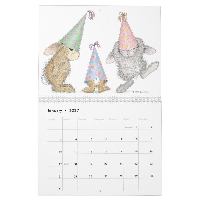Calendário de HappyHoppers® (Jan 2027)