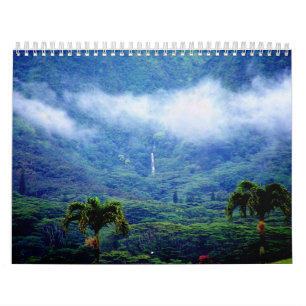 Calendário de Havaí do vale de Manoa