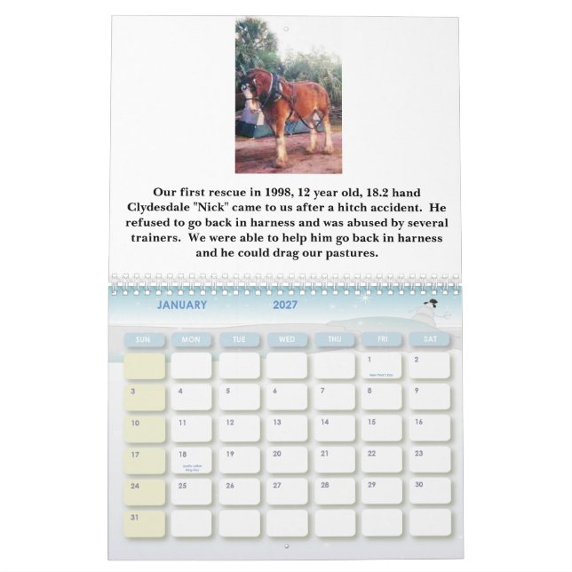 CALENDÁRIO DE HORSESISTERS 2010 (Jan 2027)