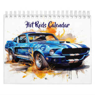 Calendário de Hot Rods de Pequeno Tamanho