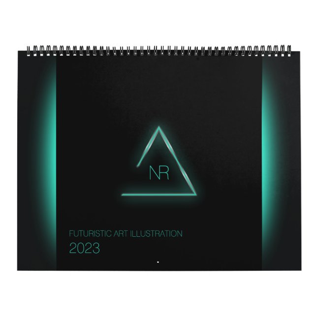 Calendário de Ilustração de Arte Futurística (Capa)