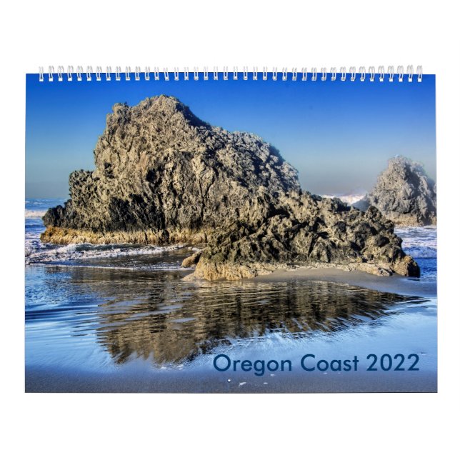 Calendário de Imagens Costeiras do Oregon (Capa)