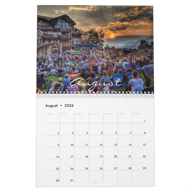 Calendário de imagens em Telluride (Ago 2026)