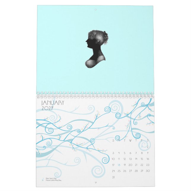 Calendário de Inglaterra da regência (Jan 2027)