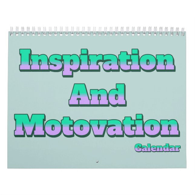 Calendário de Inspiração e Motivação (Capa)