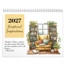 Calendário de Inspirações Escriturísticas em Aquar