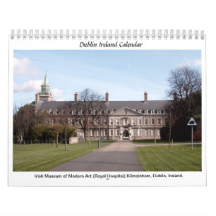 Calendário de Ireland - marcos famosos de Dublin