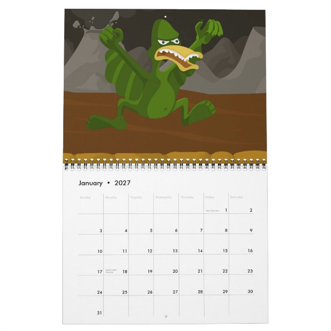 calendário de JakeWozniak.com 2013 (Jan 2027)