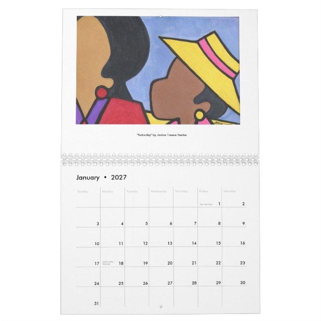 Calendário de Janice Treece Senter (Jan 2027)