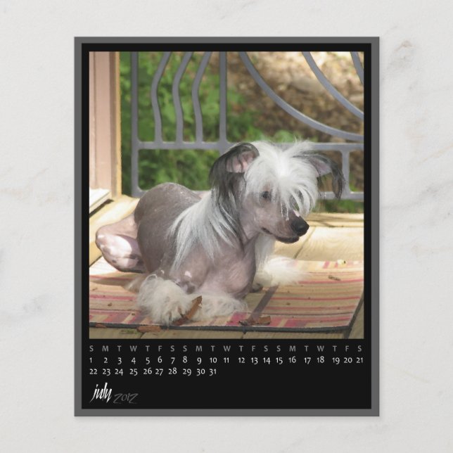 calendário de julho de 2012 (Frente)