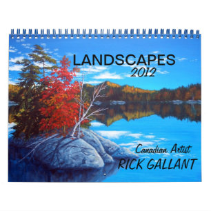CALENDÁRIO DE LANDSCAPS PELO ARTISTA RICK GALLANT