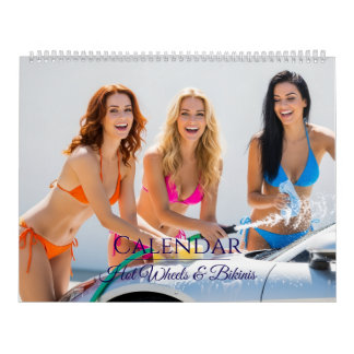Calendário de Lavagem de Carros de Biquíni – Mulhe