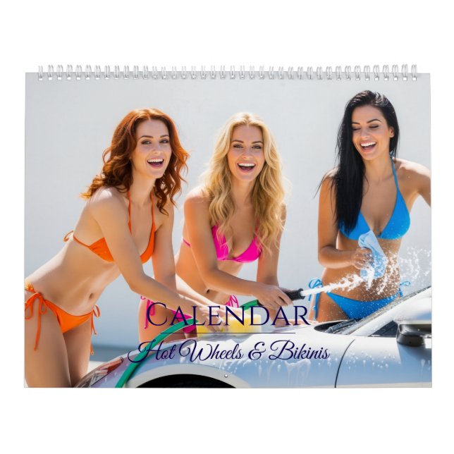 Calendário de Lavagem de Carros de Biquíni – Mulhe (Capa)