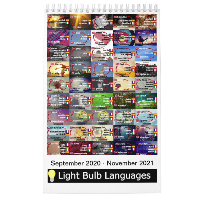 Calendário de links de idiomas (setembro de 2020 - (Capa)