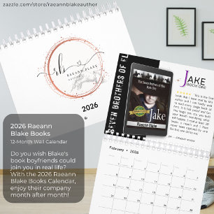 Calendário de Livros Raeann Blake 2026