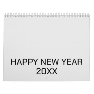 Calendário de Logo de Texto personalizado Novo
