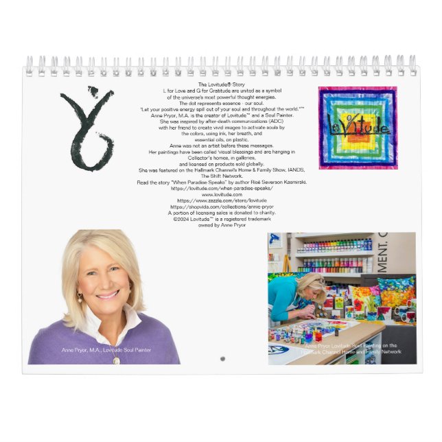 Calendário de Lovitude 2024 (Verso)