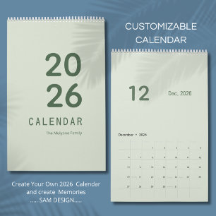 Calendário de Luxo Simples