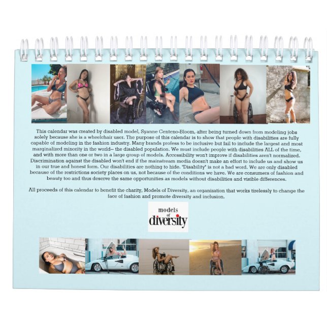 Calendário de maiô de 2021 (Verso)