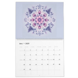 Calendário de Mandala da Serenidade em Bloom
