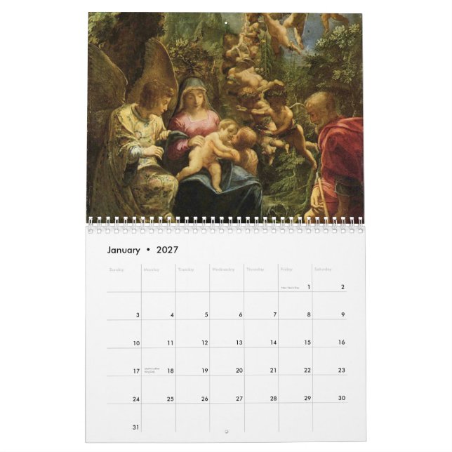 Calendário de Mary & de Jesus 2012 (Jan 2027)