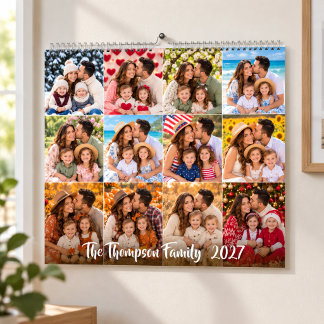 Calendário de Memórias Personalizadas da Família