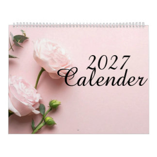 Calendário de Mesa Estético Minimalista 2027