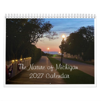 Calendário de Michigan 2027 | Fotografia Cênica