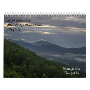 Calendário de Montanhas Blue Ridge 2024