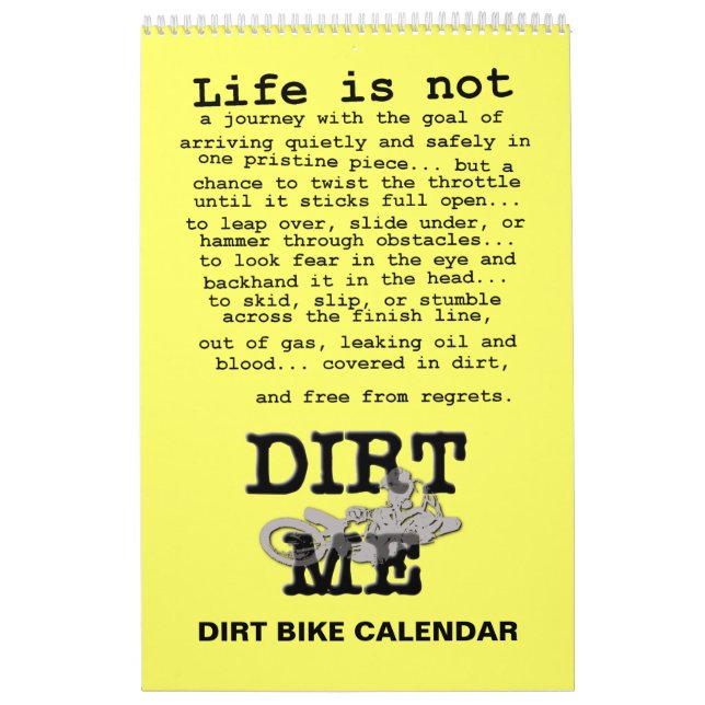 Calendário de Motocross de Bicicleta de Terra (Capa)