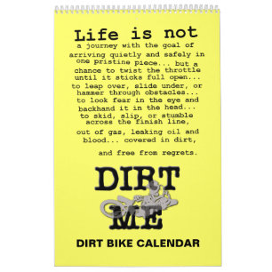 Calendário de Motocross de Bicicleta de Terra