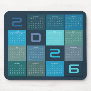 Calendário de Mouse Pad